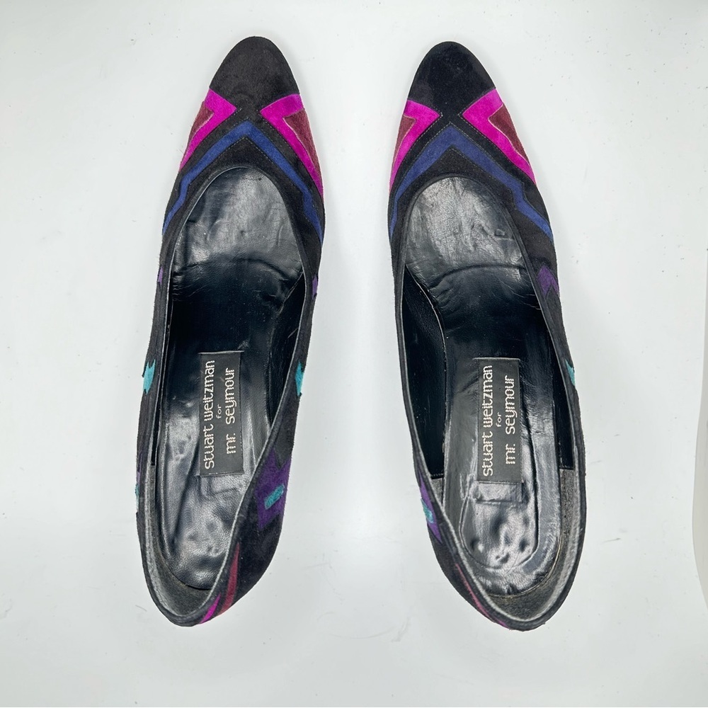 80s Colorful Designer Pumps, Stuart Weitzman for Mr Seymour 😍🤩❤️ - Picture 5 of 16